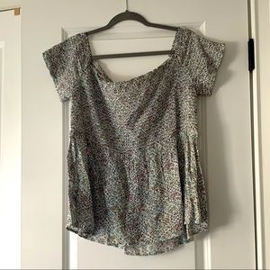 Floral off the shoulder top